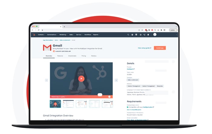 HubSpot and Gmail Integration