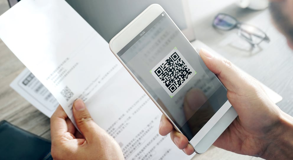scanning a wechat qr code